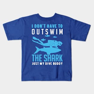 i don't have to out swim 3 Kids T-Shirt